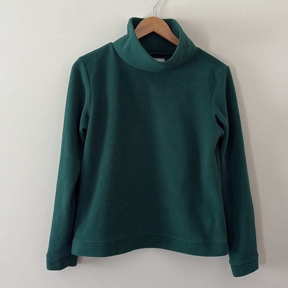 Dudley Stephens Park Slope Fleece Long Sleeve Stand Up Collar Green Size M - Picture 3 of 12